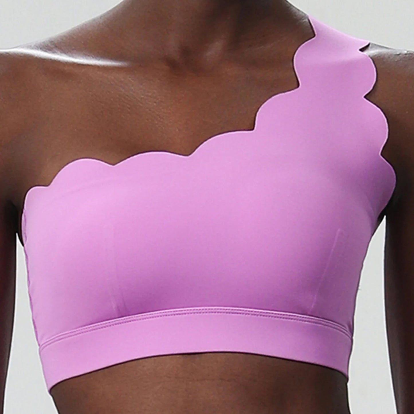 RhythmOne™ One-Shoulder Sports Bra – Seamless Elegance in Motion