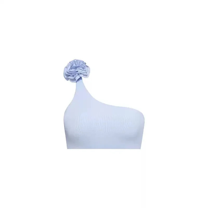 One-Shoulder Sports Bra – Seamless Elegance Active Top