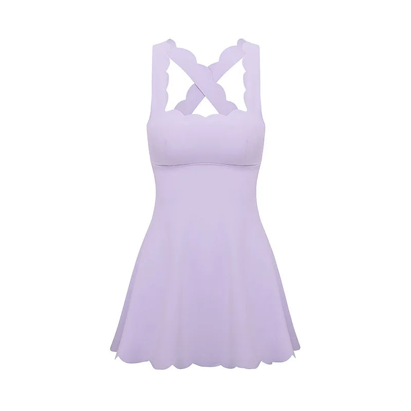 Summer Sundress – Backless Tennis & Yoga One-Piece