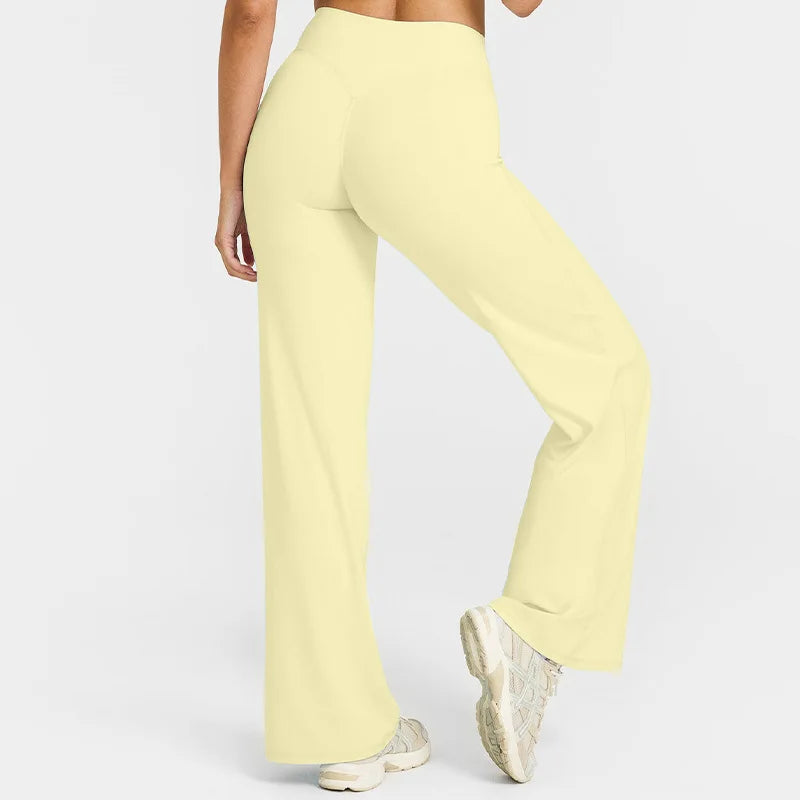 FlowFlex Straight-Leg Yoga Pants – Butter-Soft & Breathable Fit