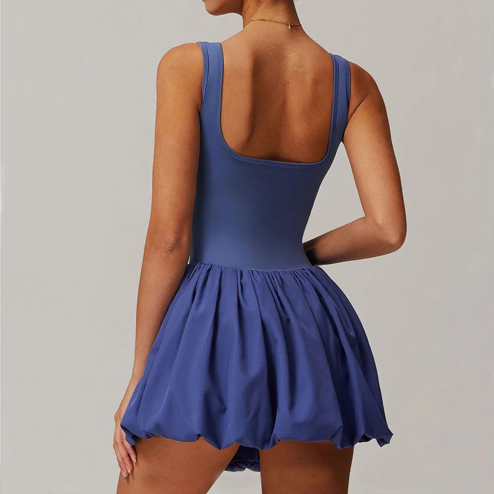 Women’s Gym Jumpsuit – Seamless Yoga & Tennis One-Piece