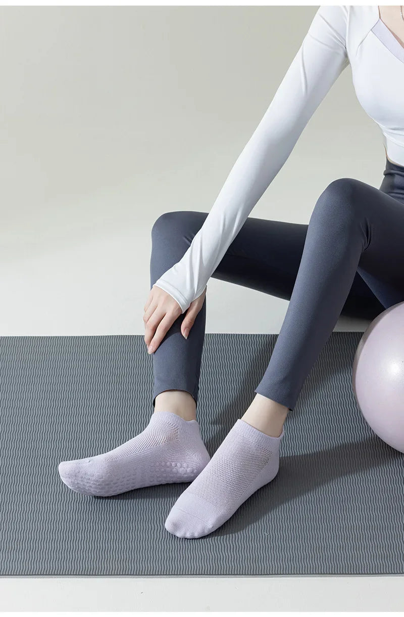 Breathe Easy Low-Cut Yoga Socks
