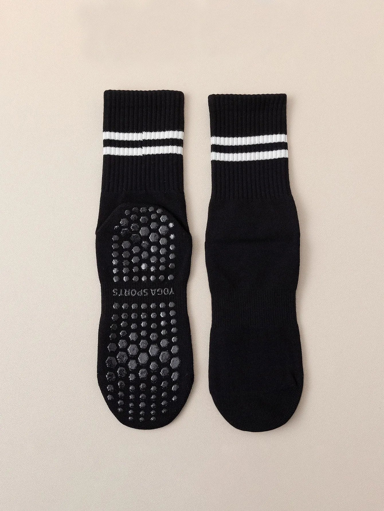 FlexGrip Mid-Length Yoga Socks – Anti-Slip & Lightweight