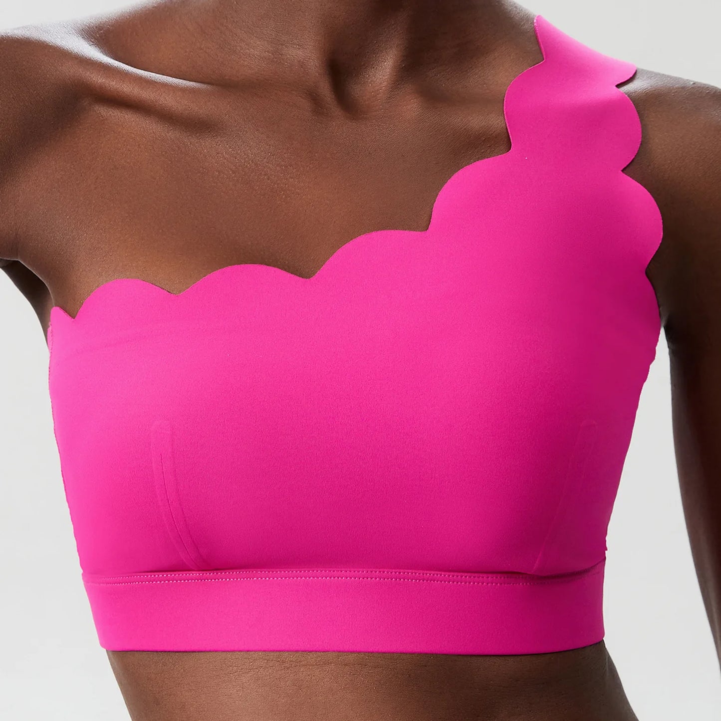RhythmOne™ One-Shoulder Sports Bra – Seamless Elegance in Motion
