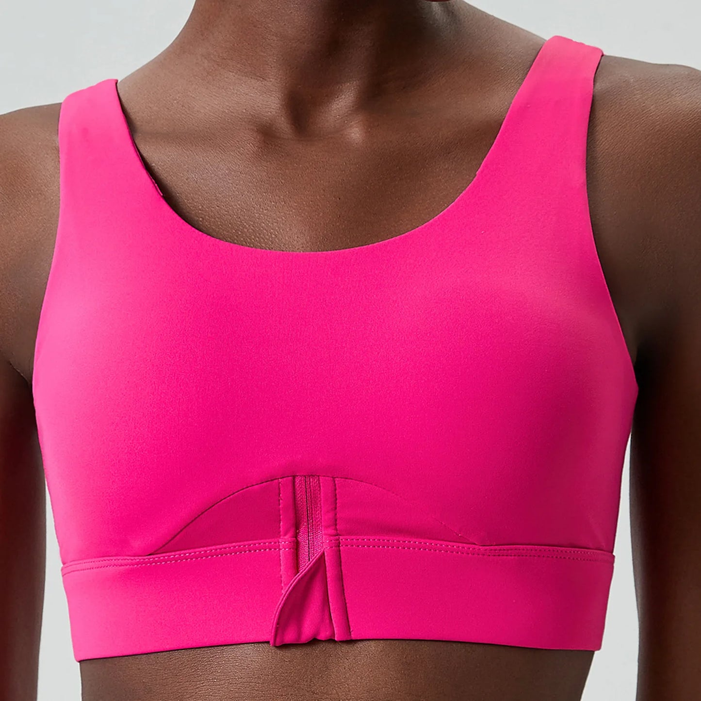 High-Impact Half-Zip Sports Bra – Sculpting Comfort & Support
