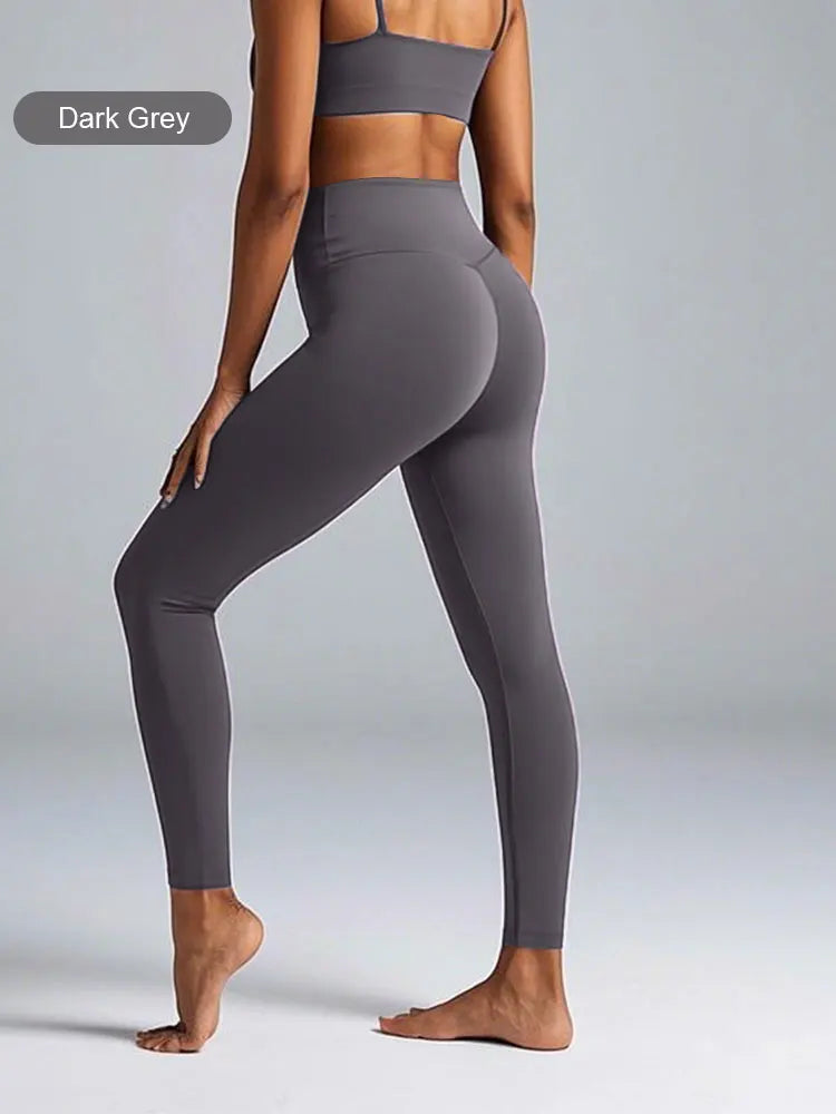 FlexFit High-Waist Leggings – 4-Way Stretch & Quick-Dry with Seam Pockets