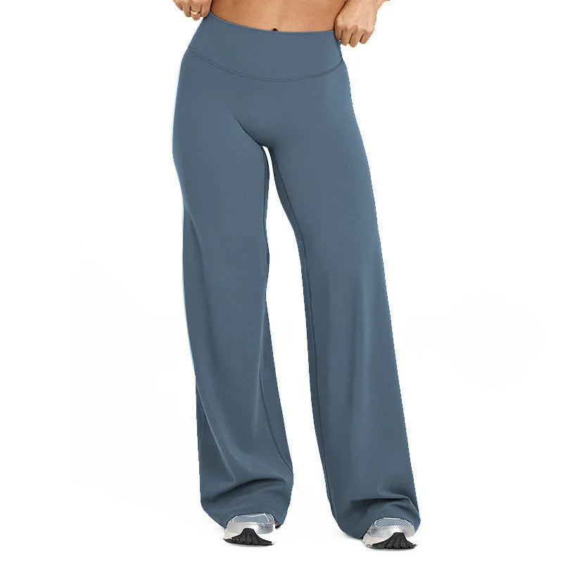FlowFlex Straight-Leg Yoga Pants – Butter-Soft & Breathable Fit