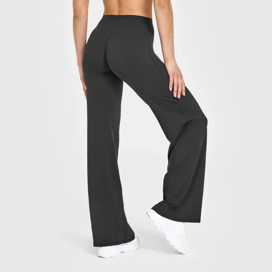 FlowFlex Straight-Leg Yoga Pants – Butter-Soft & Breathable Fit