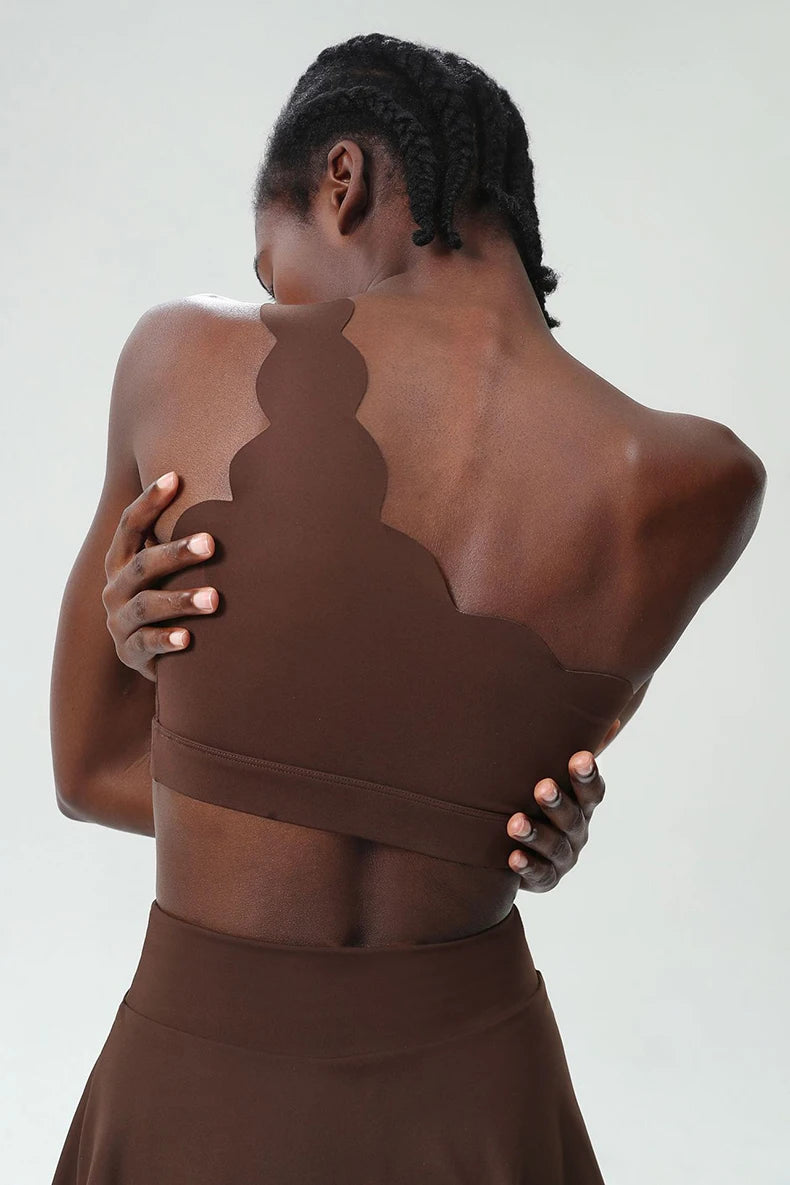 RhythmOne™ One-Shoulder Sports Bra – Seamless Elegance in Motion