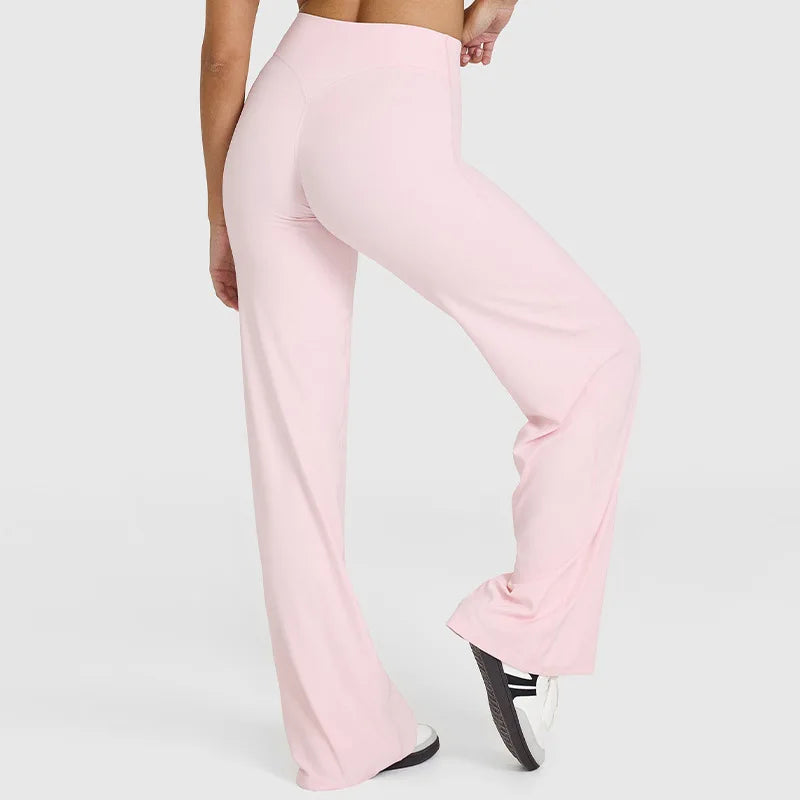 FlowFlex Straight-Leg Yoga Pants – Butter-Soft & Breathable Fit