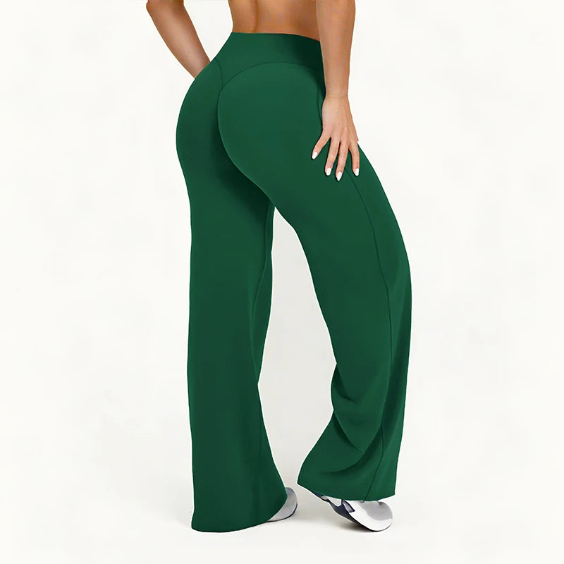FlowFlex Straight-Leg Yoga Pants – Butter-Soft & Breathable Fit