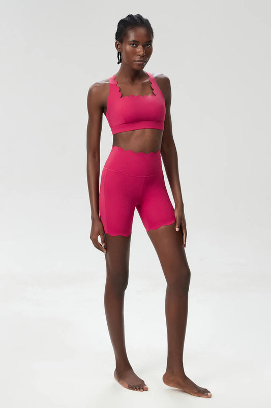 Waveset Sculpt Bra & Short – Seamless Two-Piece Yoga Set