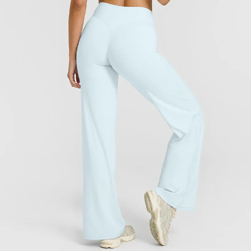FlowFlex Straight-Leg Yoga Pants – Butter-Soft & Breathable Fit