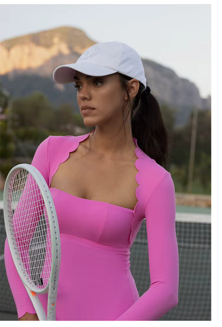Match Point Dress – Long Sleeve One-Piece Tennis Dress