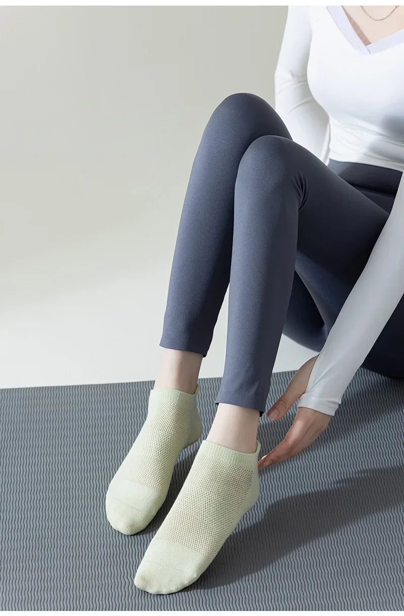 Breathe Easy Low-Cut Yoga Socks