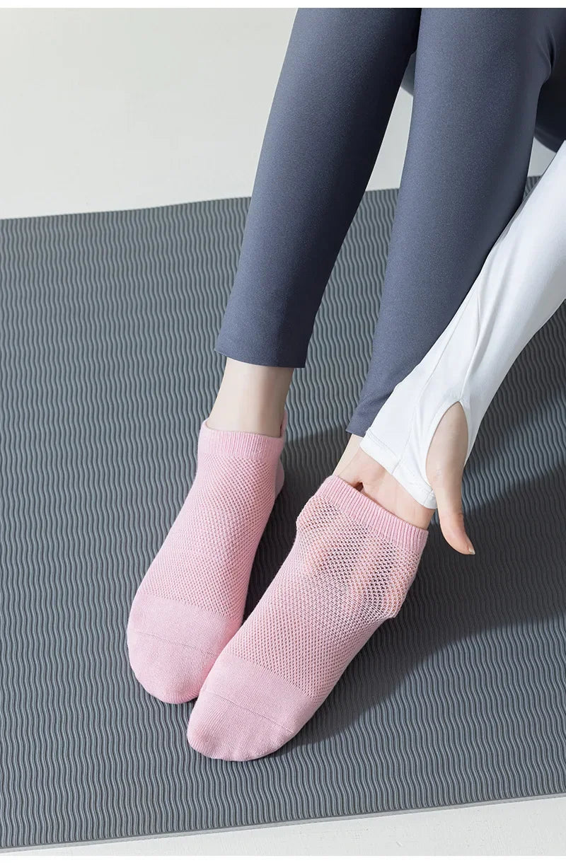 Breathe Easy Low-Cut Yoga Socks