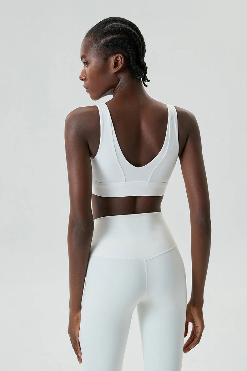 High-Impact Half-Zip Sports Bra – Sculpting Comfort & Support