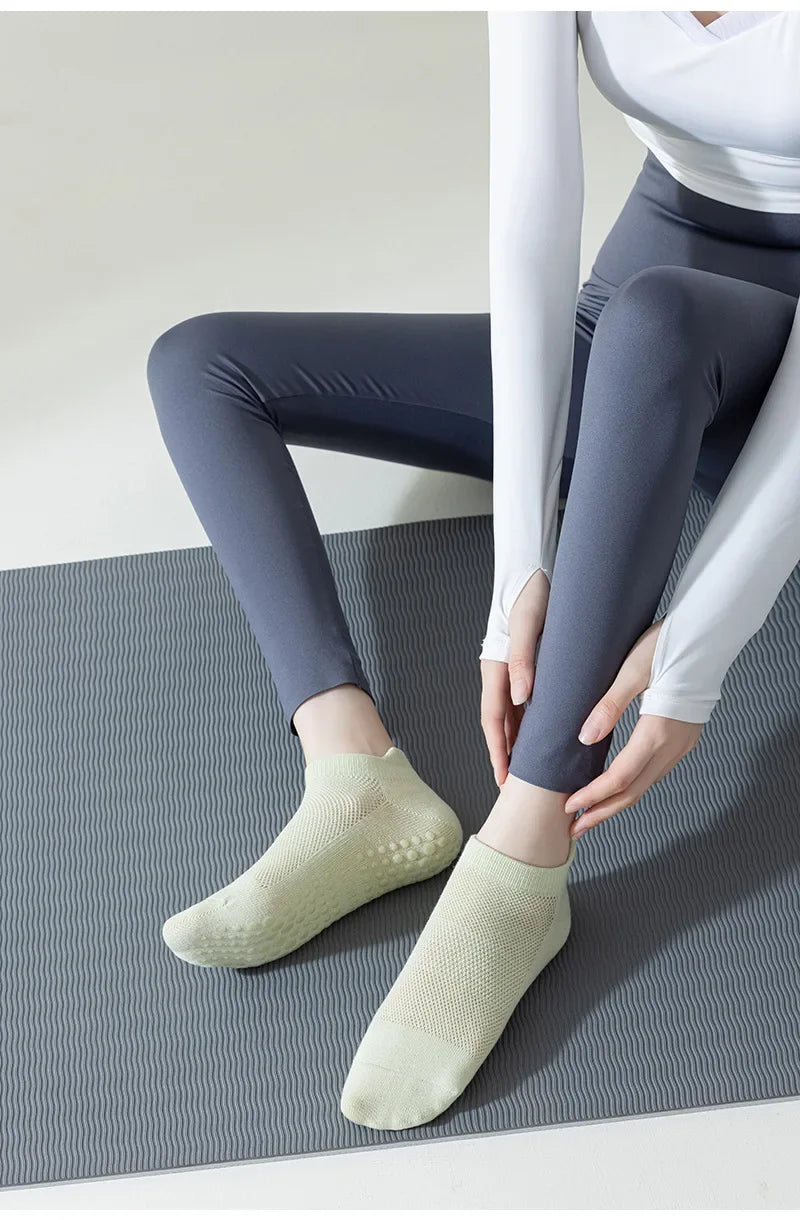 Breathe Easy Low-Cut Yoga Socks
