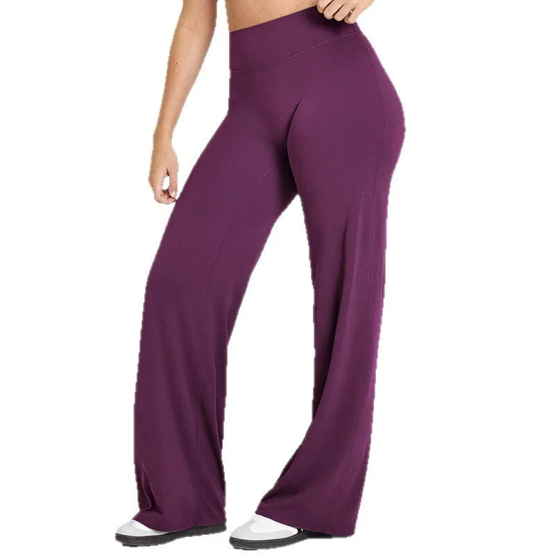 FlowFlex Straight-Leg Yoga Pants – Butter-Soft & Breathable Fit