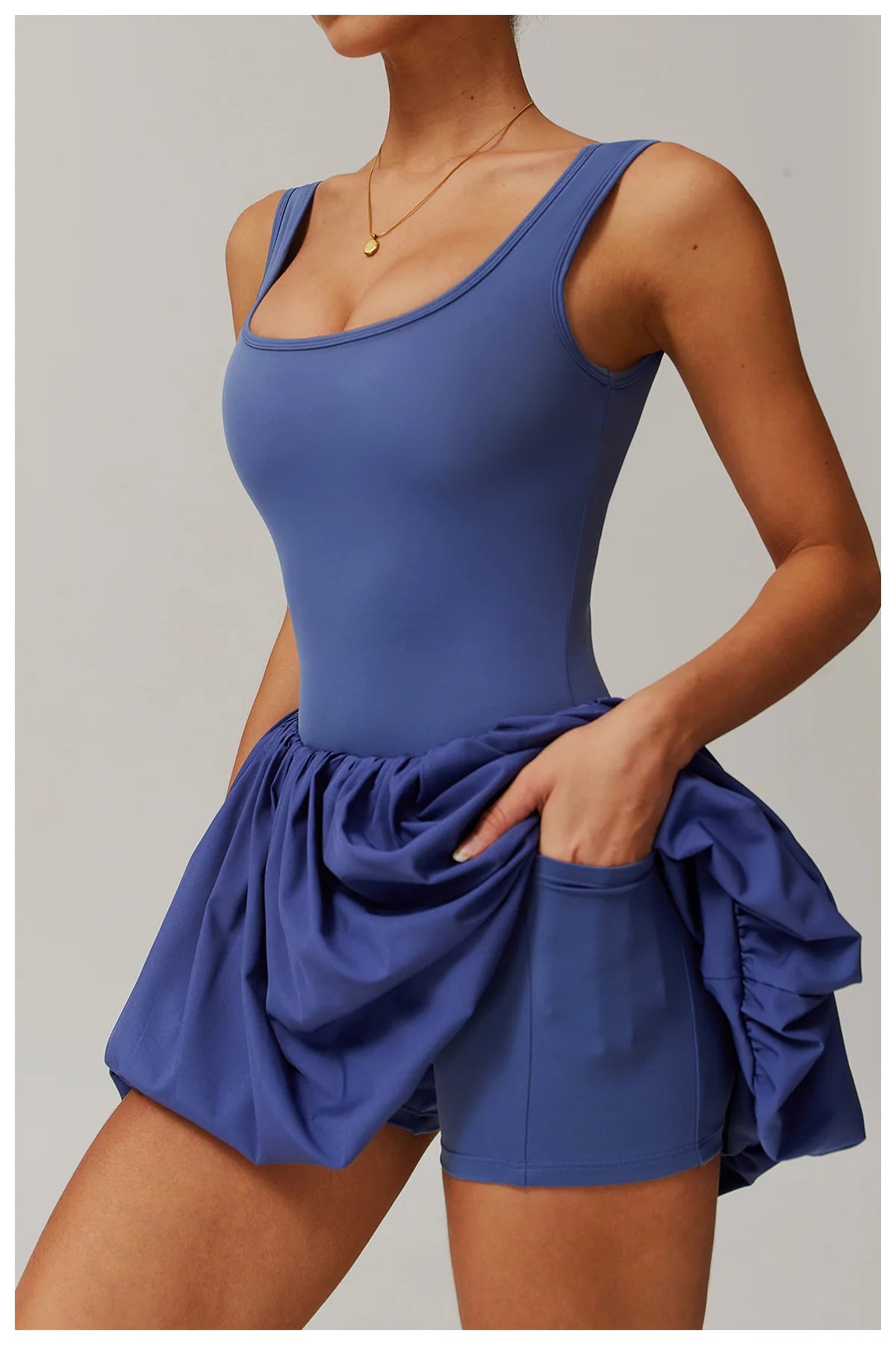 Women’s Gym Jumpsuit – Seamless Yoga & Tennis One-Piece