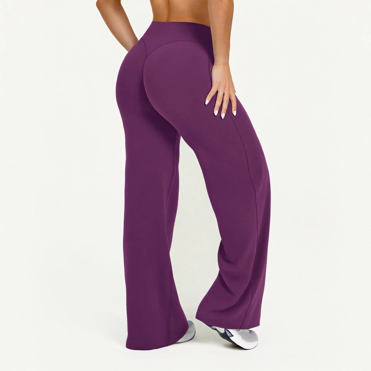 FlowFlex Straight-Leg Yoga Pants – Butter-Soft & Breathable Fit