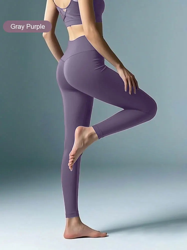 FlexFit High-Waist Leggings – 4-Way Stretch & Quick-Dry with Seam Pockets