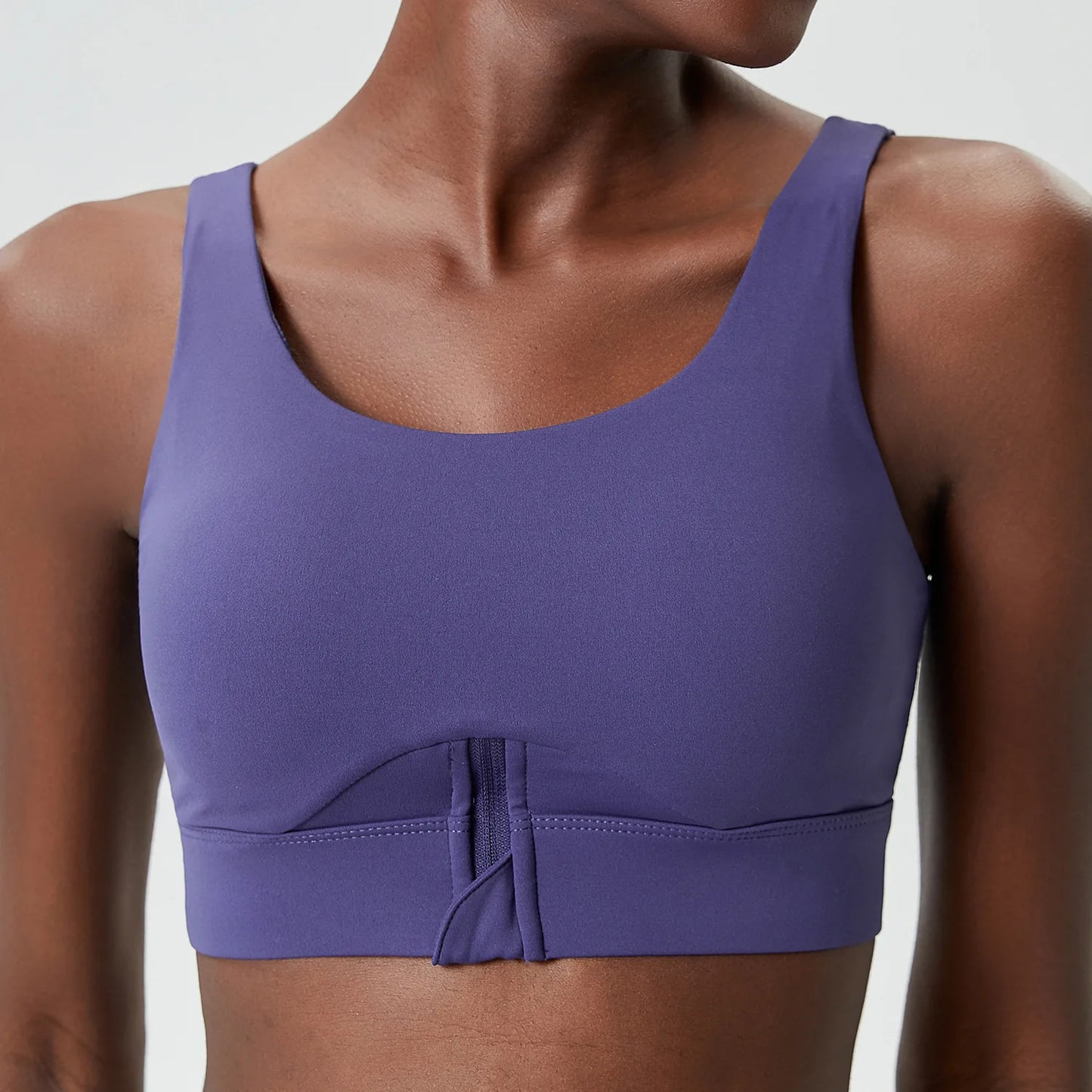 High-Impact Half-Zip Sports Bra – Sculpting Comfort & Support