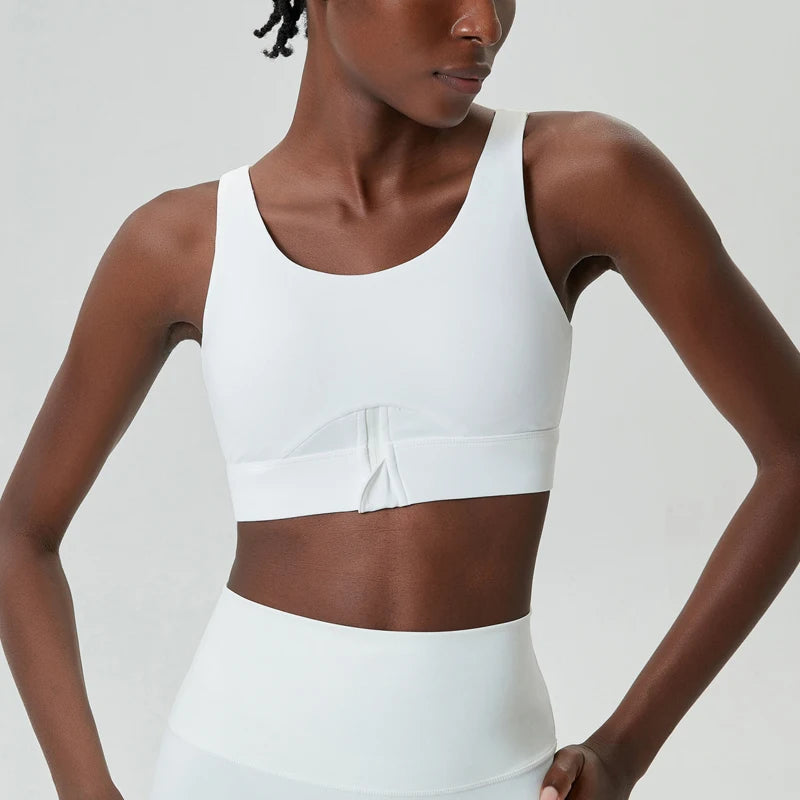 High-Impact Half-Zip Sports Bra – Sculpting Comfort & Support