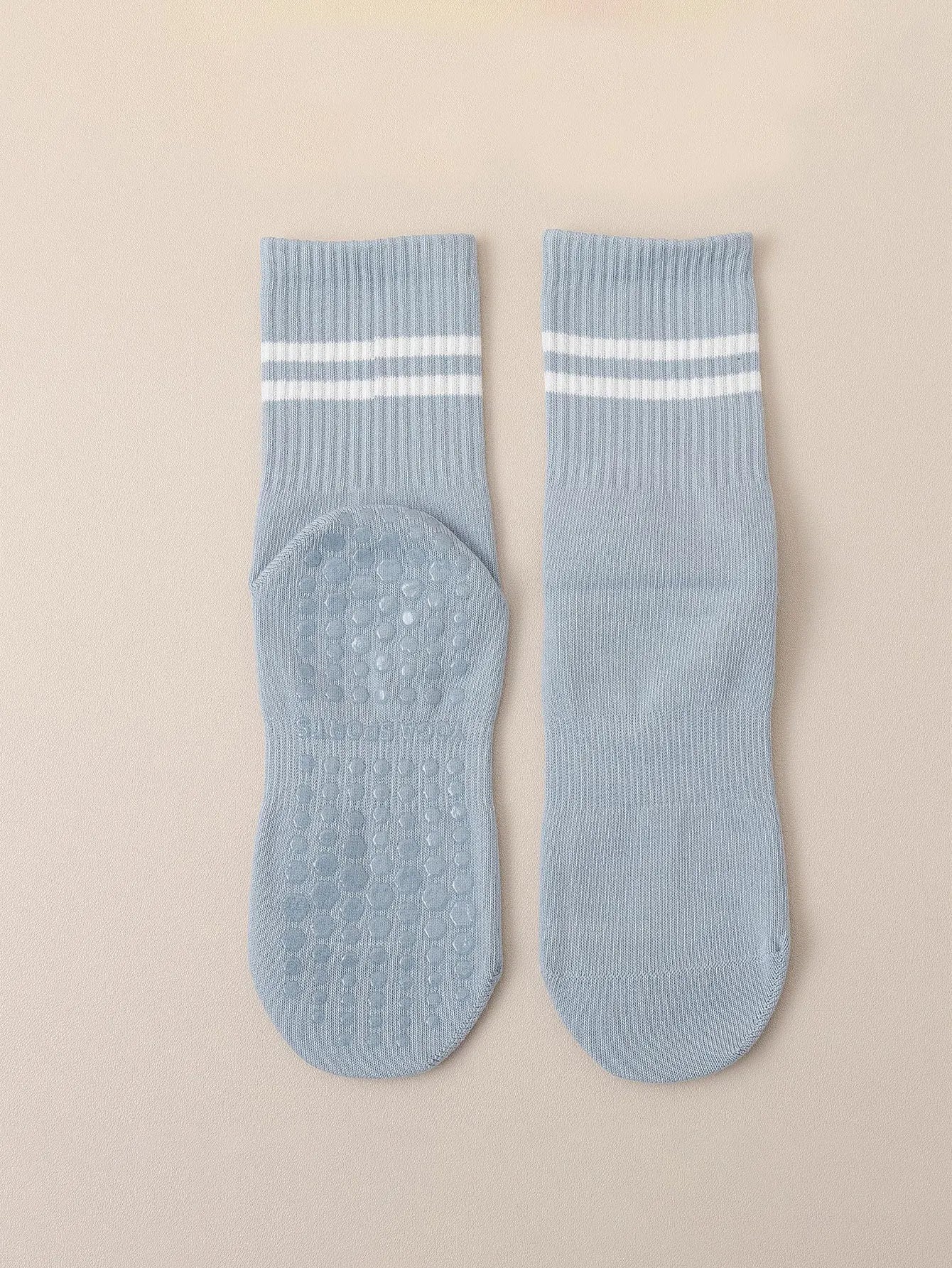 FlexGrip Mid-Length Yoga Socks – Anti-Slip & Lightweight