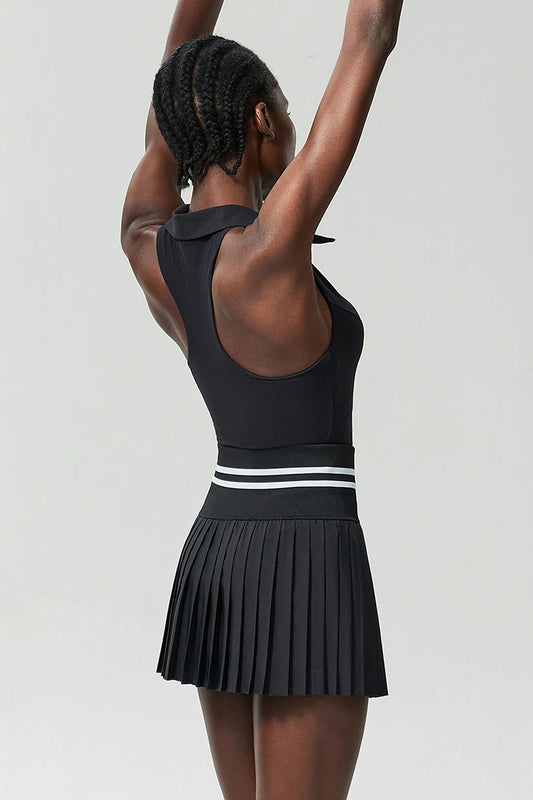 AceFit Pleated Tennis Set – Sculpted Sports Top & Skirt