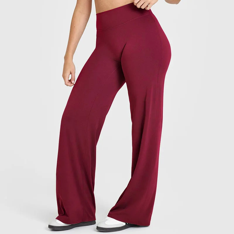 FlowFlex Straight-Leg Yoga Pants – Butter-Soft & Breathable Fit