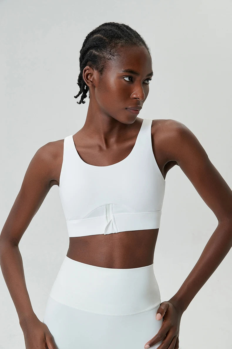 High-Impact Half-Zip Sports Bra – Sculpting Comfort & Support