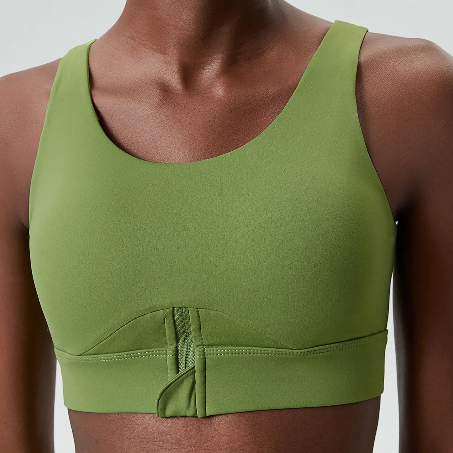 High-Impact Half-Zip Sports Bra – Sculpting Comfort & Support