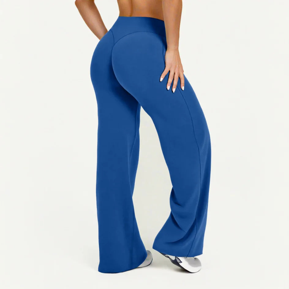 FlowFlex Straight-Leg Yoga Pants – Butter-Soft & Breathable Fit