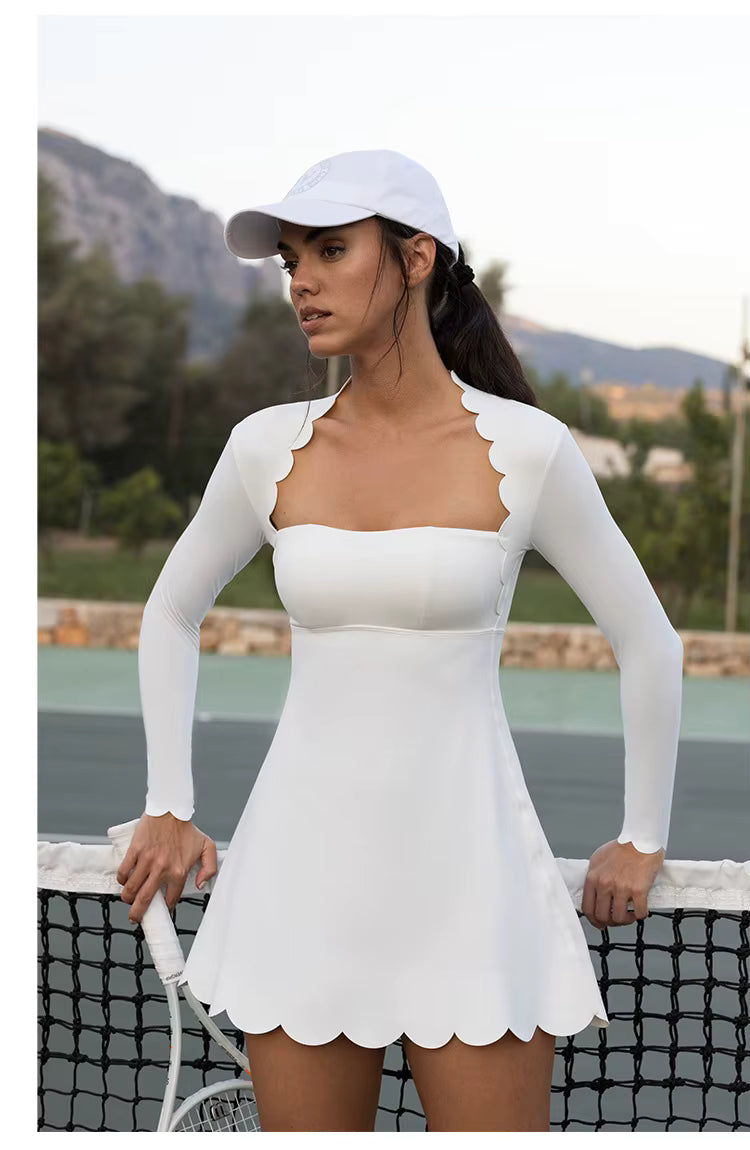 Match Point Dress – Long Sleeve One-Piece Tennis Dress