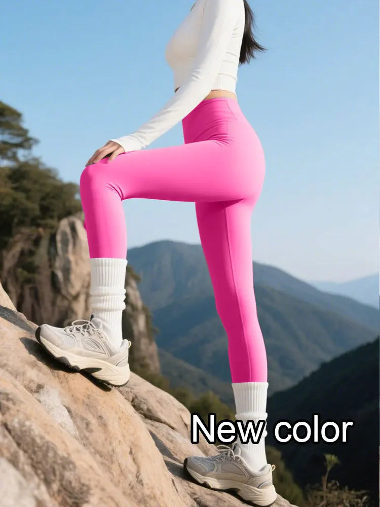 FlexFit High-Waist Leggings – 4-Way Stretch & Quick-Dry with Seam Pockets