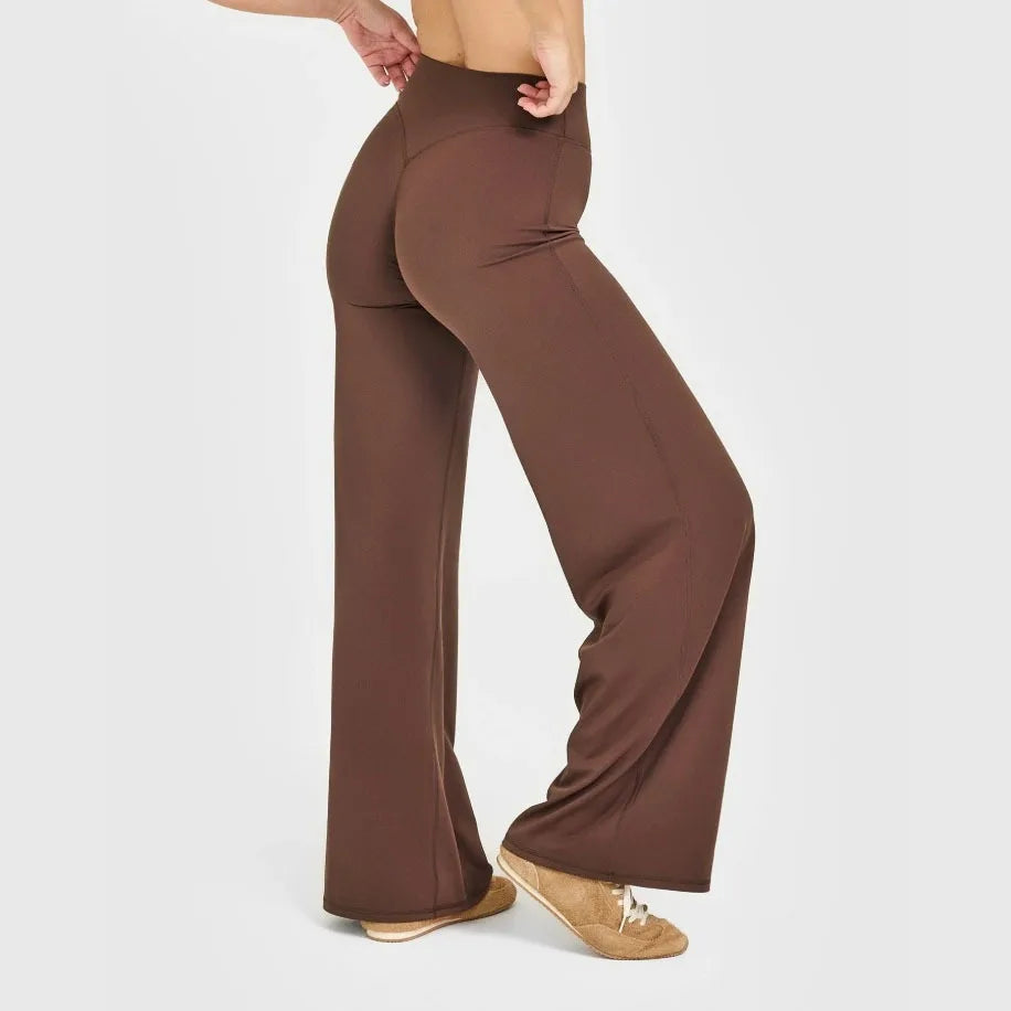 FlowFlex Straight-Leg Yoga Pants – Butter-Soft & Breathable Fit