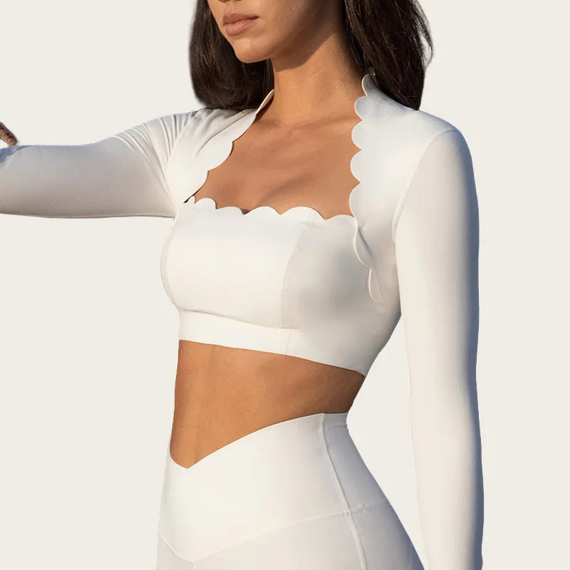 Lace-Trim Two-Piece Yoga Set – Sculpt & Stretch Comfortwear