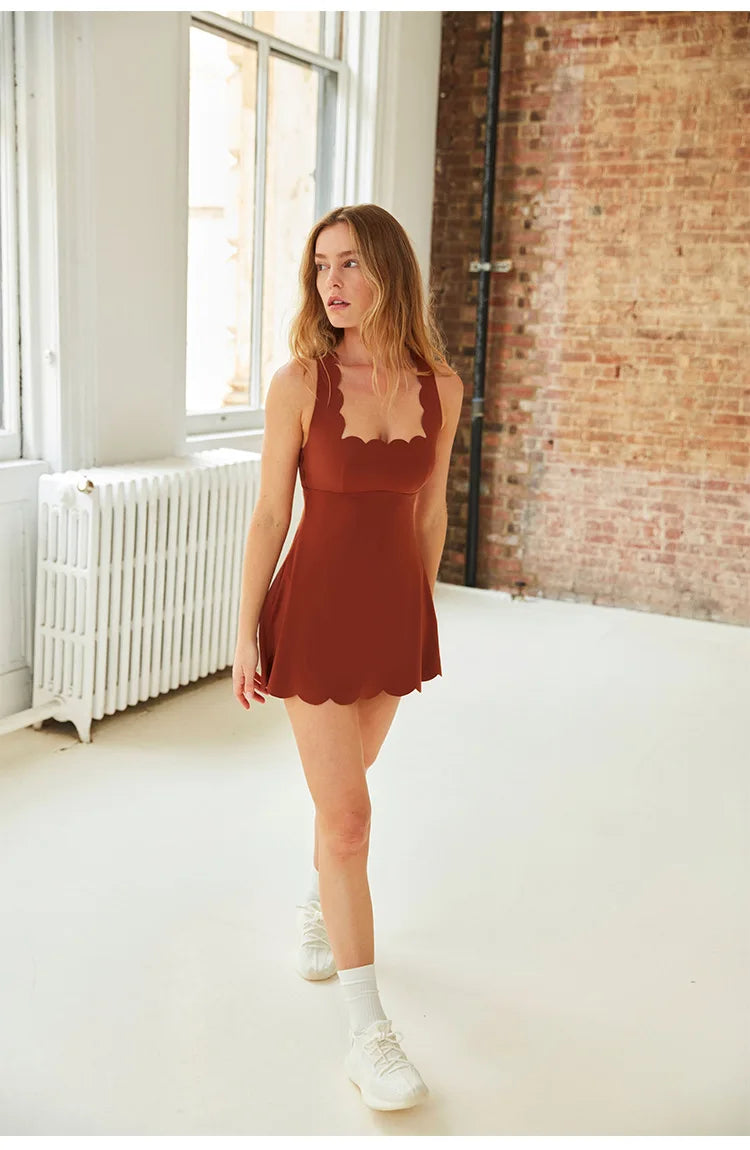Summer Sundress – Backless Tennis & Yoga One-Piece