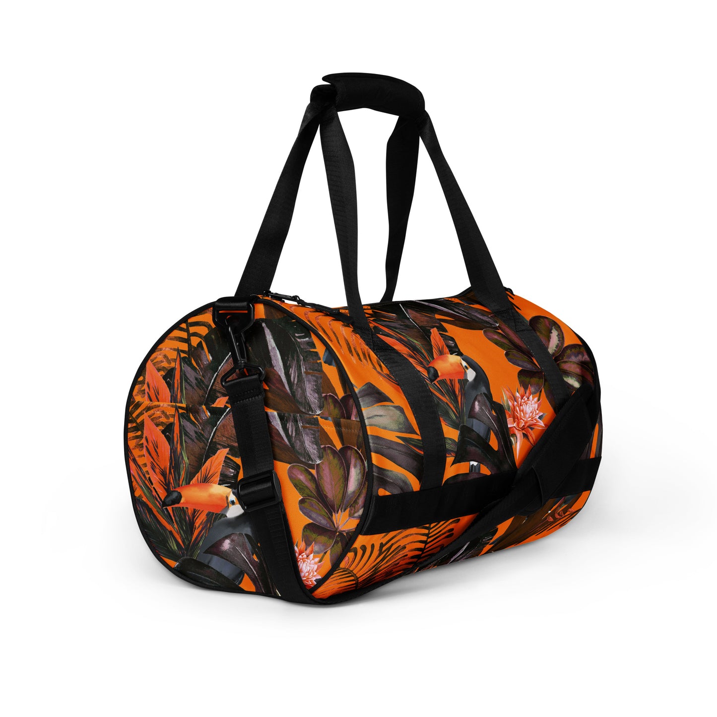 Floral Fusion All-Over Print Gym Bag – Chic & Stylish Gym Gear for Every Workout