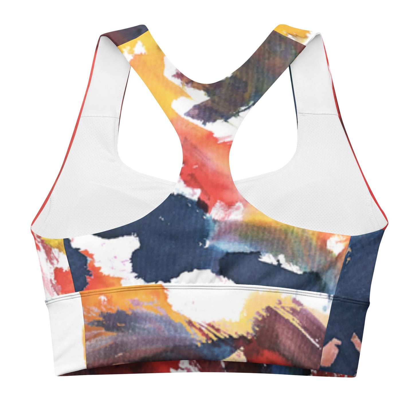 Color Splash - Longline Sports Bra | Stylish & Supportive