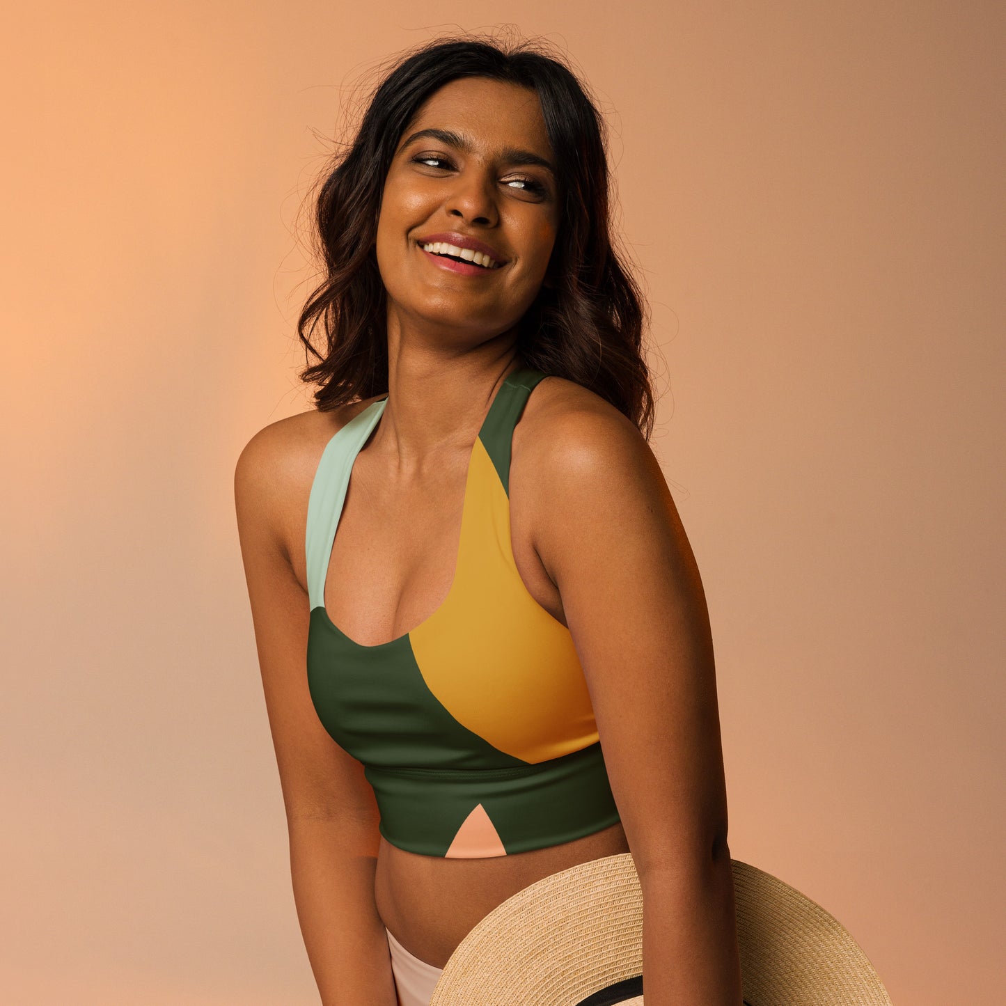 Blooming Longline Sports Bra | Trendy & Supportive Sportswear