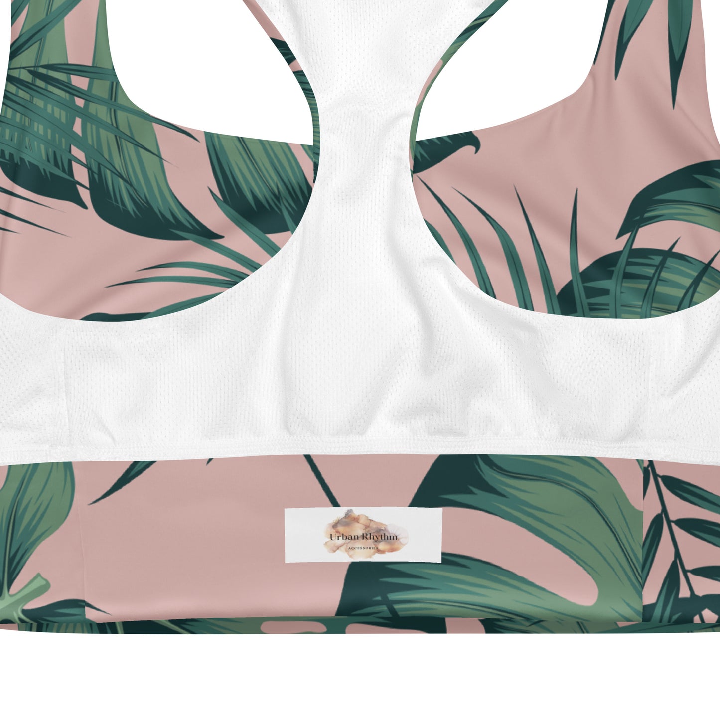 Pink Paradise - Longline sports bra