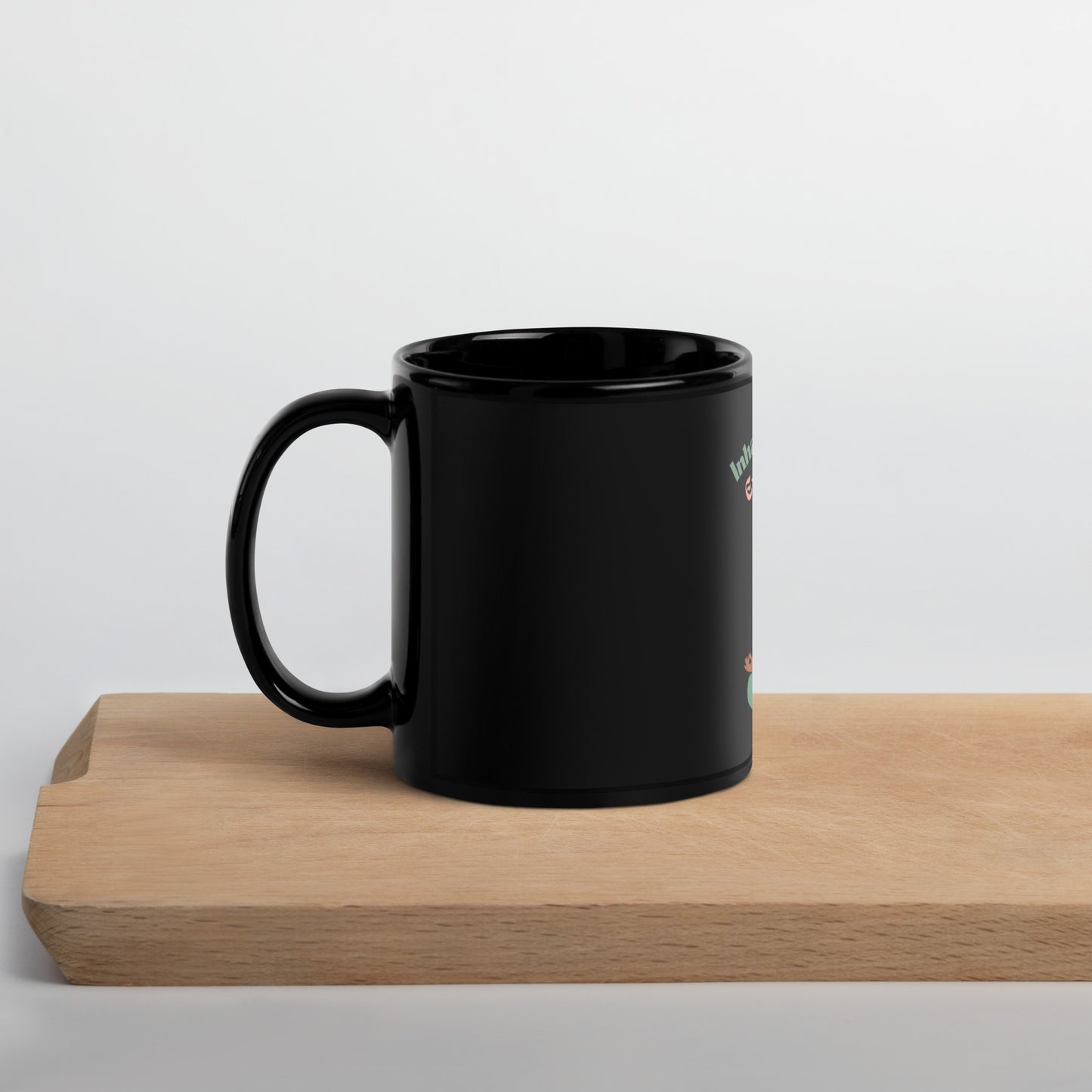 Inhale Confidence, Exhale Doubt Black Glossy Mug - Inspirational & Stylish Drinkware