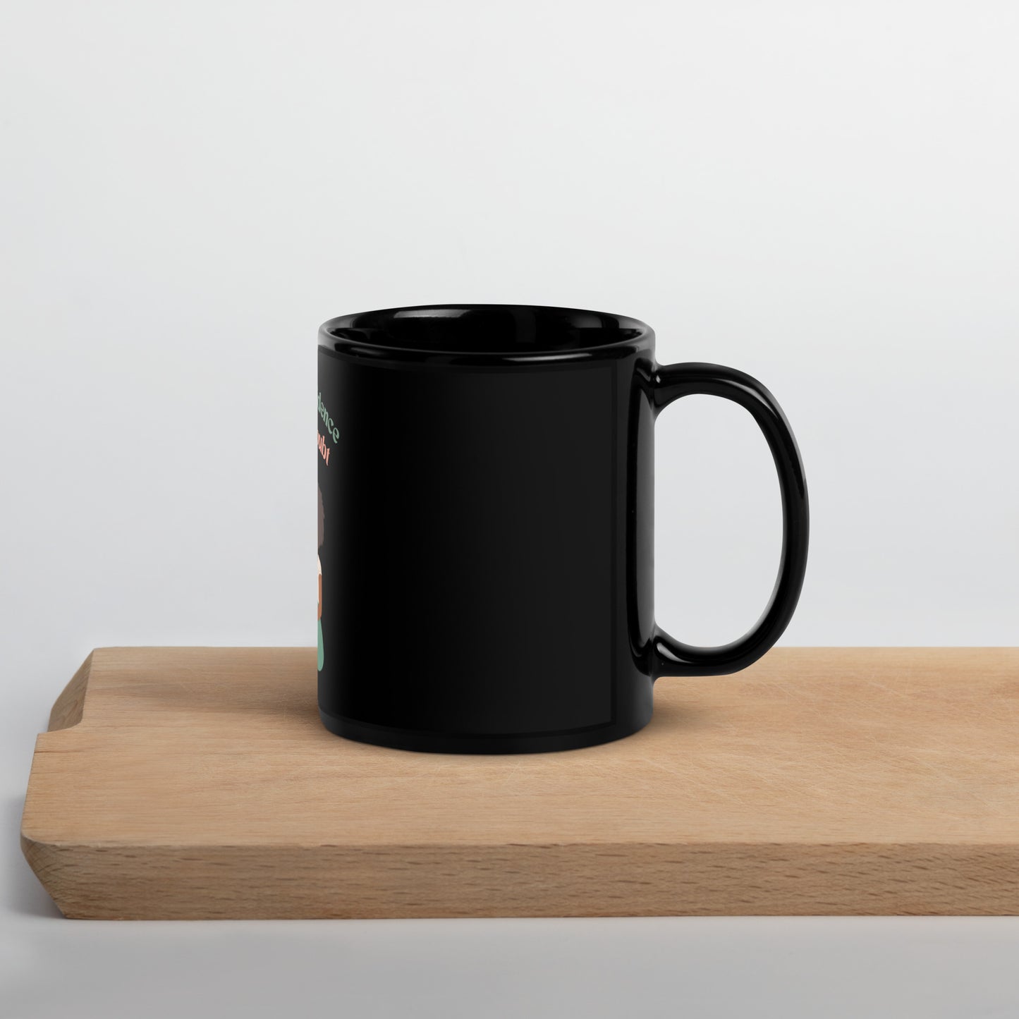 Inhale Confidence, Exhale Doubt Black Glossy Mug - Inspirational & Stylish Drinkware