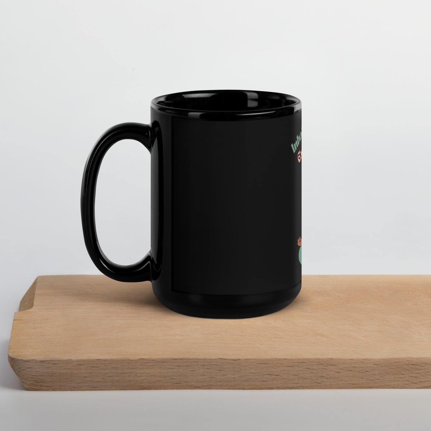Inhale Confidence, Exhale Doubt Black Glossy Mug - Inspirational & Stylish Drinkware