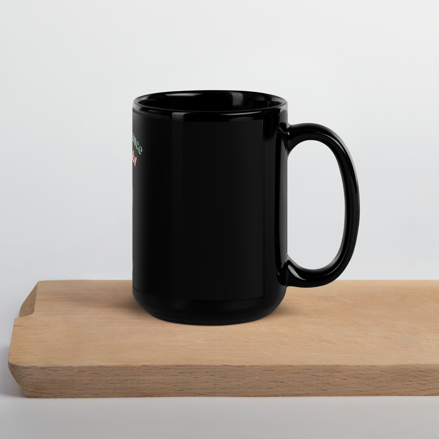 Inhale Confidence, Exhale Doubt Black Glossy Mug - Inspirational & Stylish Drinkware