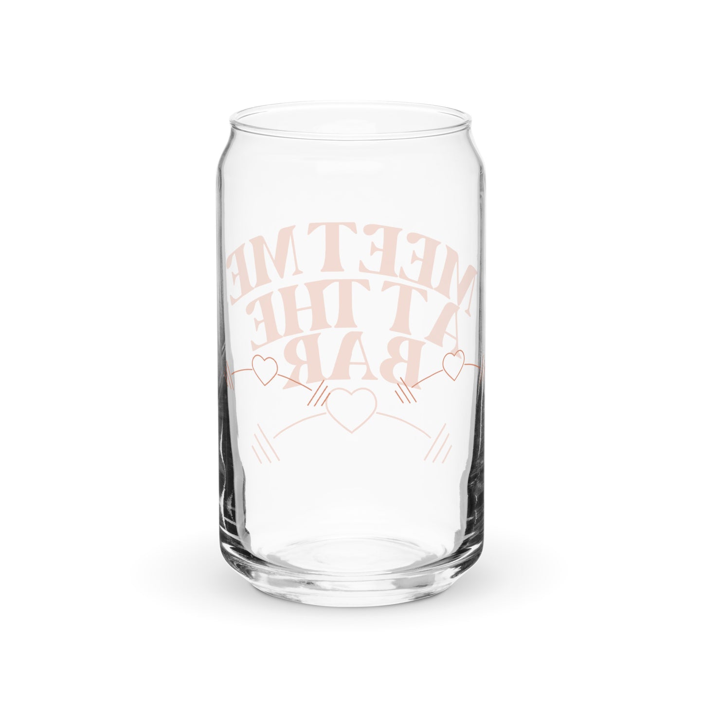 Meet Me at the Bar Can-Shaped Glass – For Strong Women Who Lift
