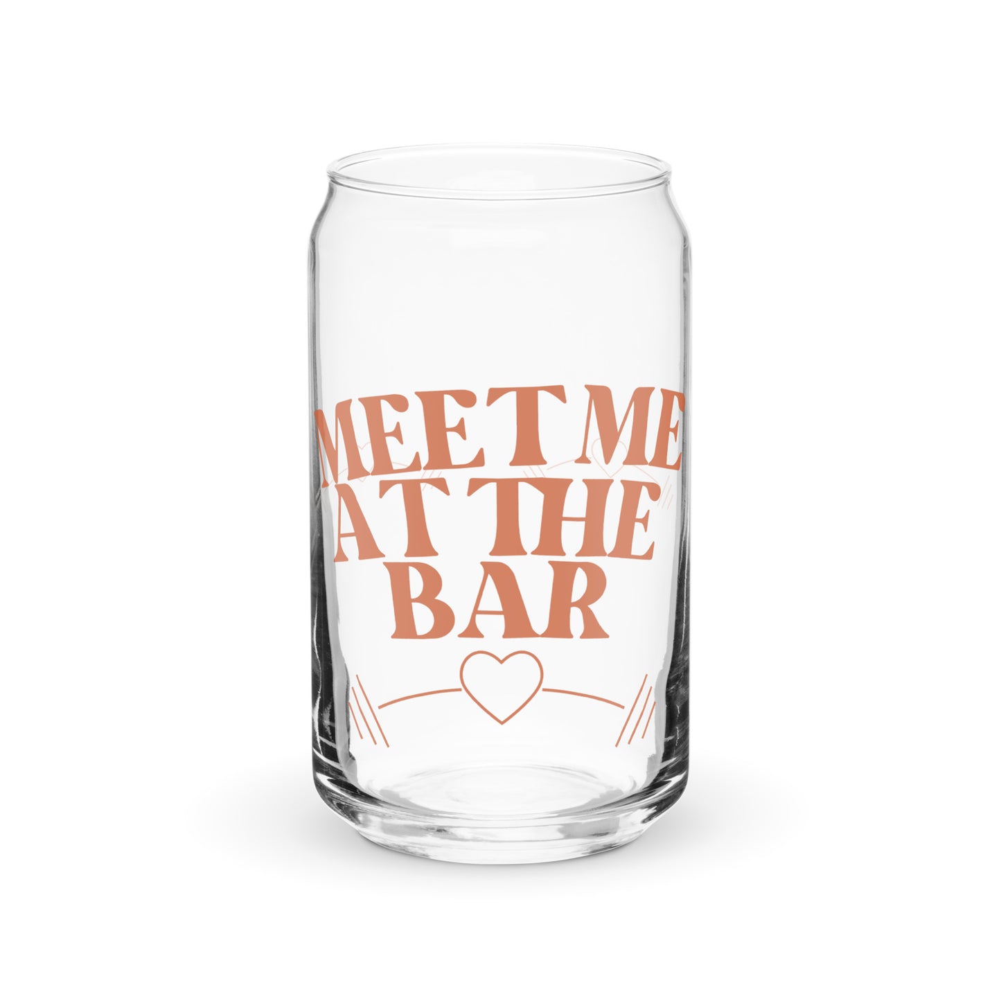 Meet Me at the Bar Can-Shaped Glass – For Strong Women Who Lift