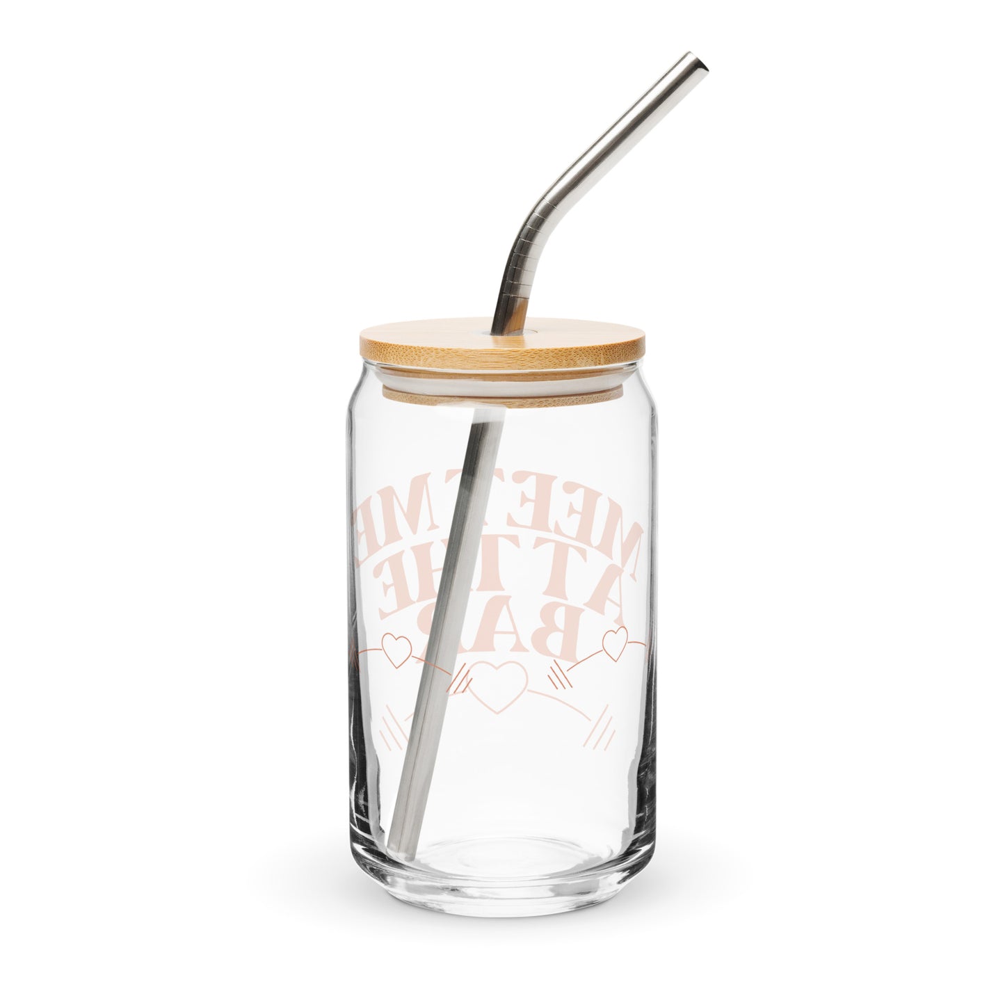 Meet Me at the Bar Can-Shaped Glass – For Strong Women Who Lift